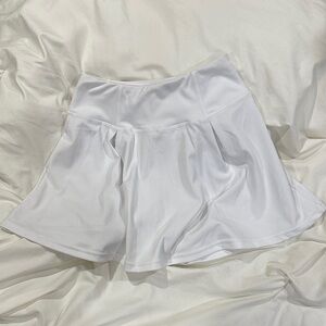 White Active Skort